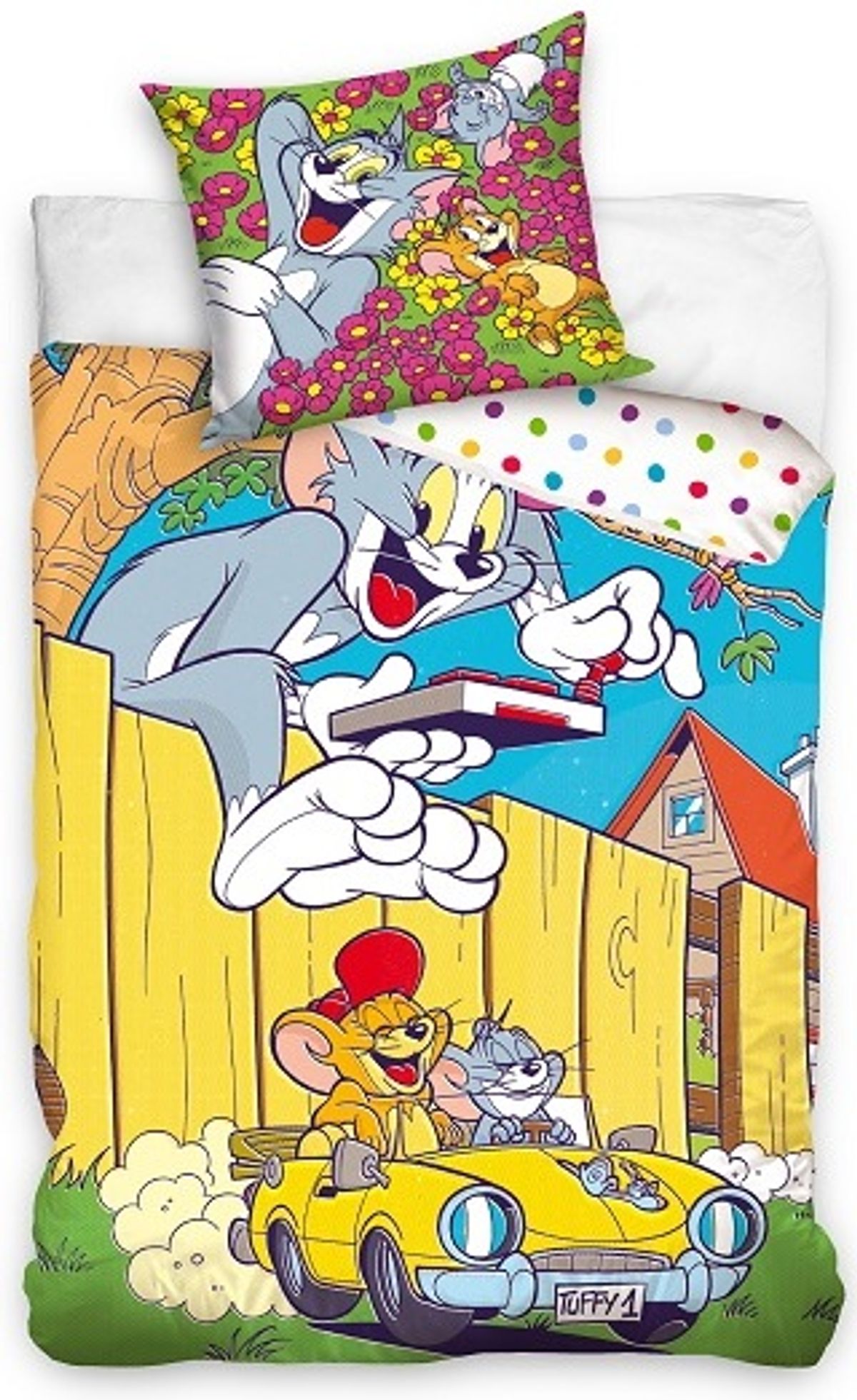 Tom & Jerry Sengetøj 150 x 210 cm - 100 procent bomuld