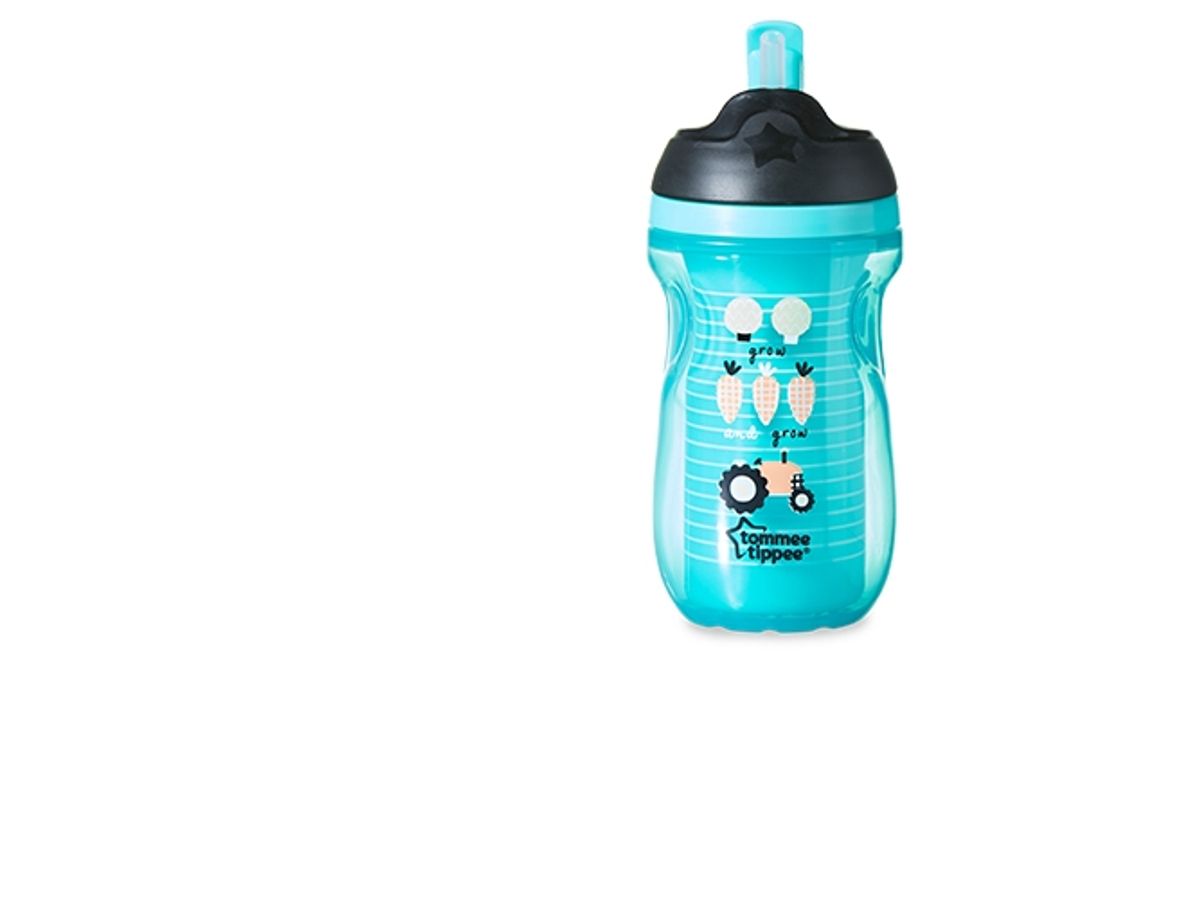 Tommee Tippee Active Straw, Kop Med Sugerør, Blå, Plast, 260 Ml