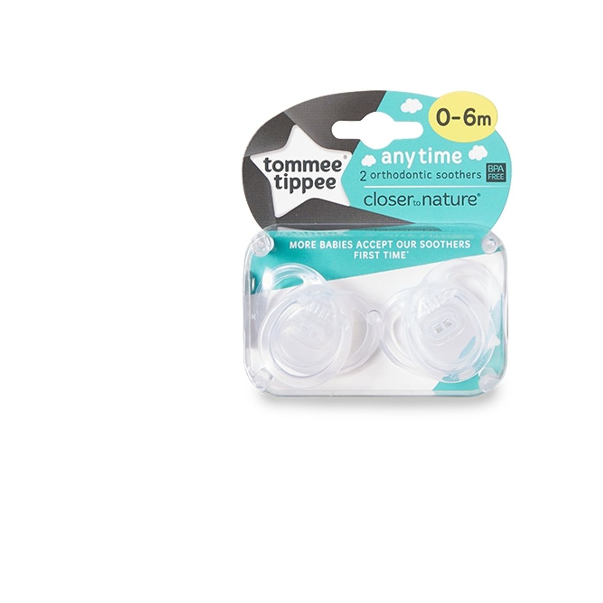 Tommee Tippee Any Time Pacifier 2Pcs. (Tt0294)