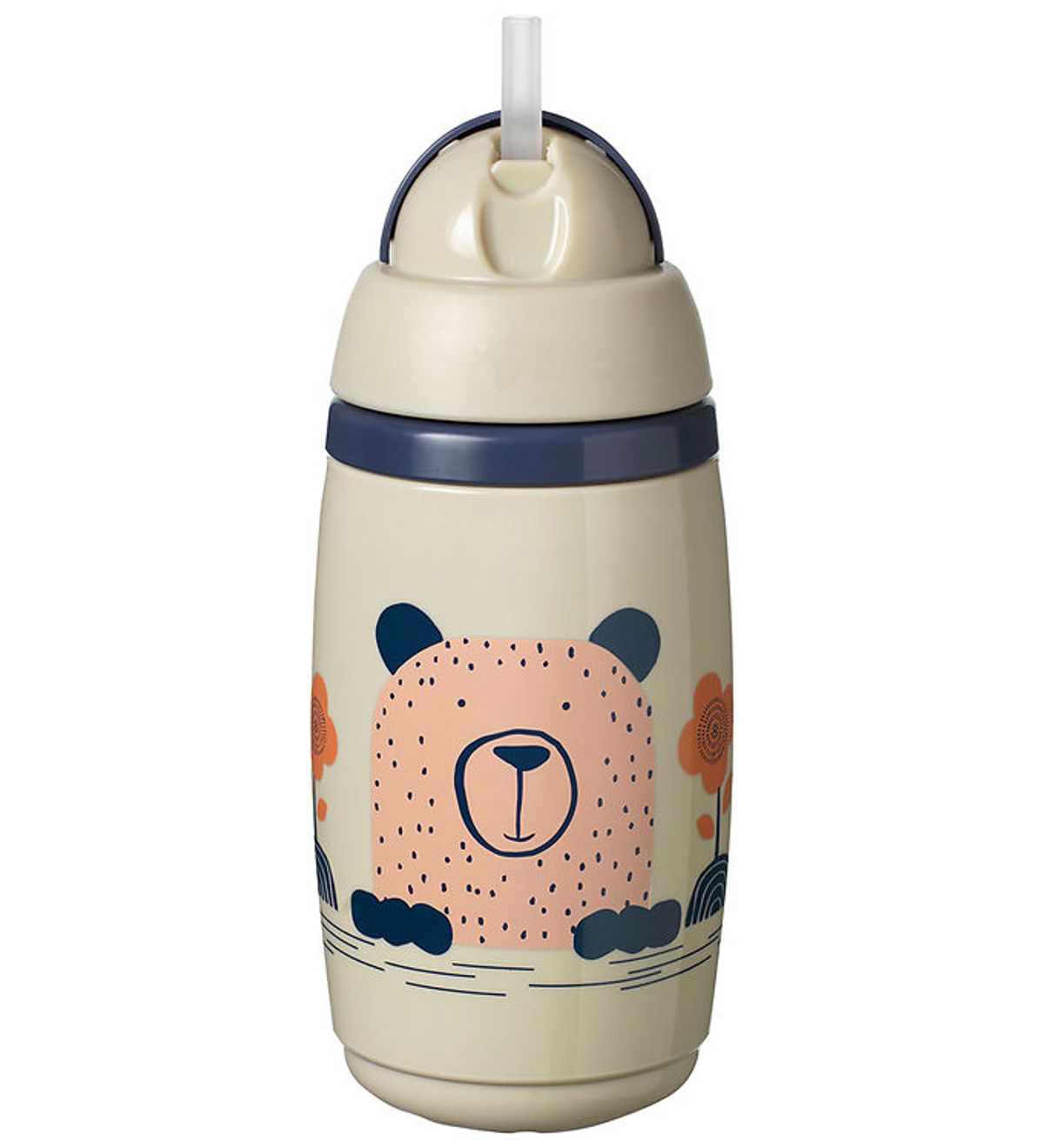 Tommee Tippee Kop m. Sugerør - Superstar - 266 ml - Beige/Rosa