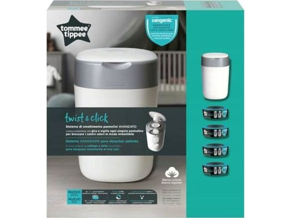 Tommee Tippee Sangenic Blebeholder Twist And Click Tub, Med 4 Patroner, 85102002