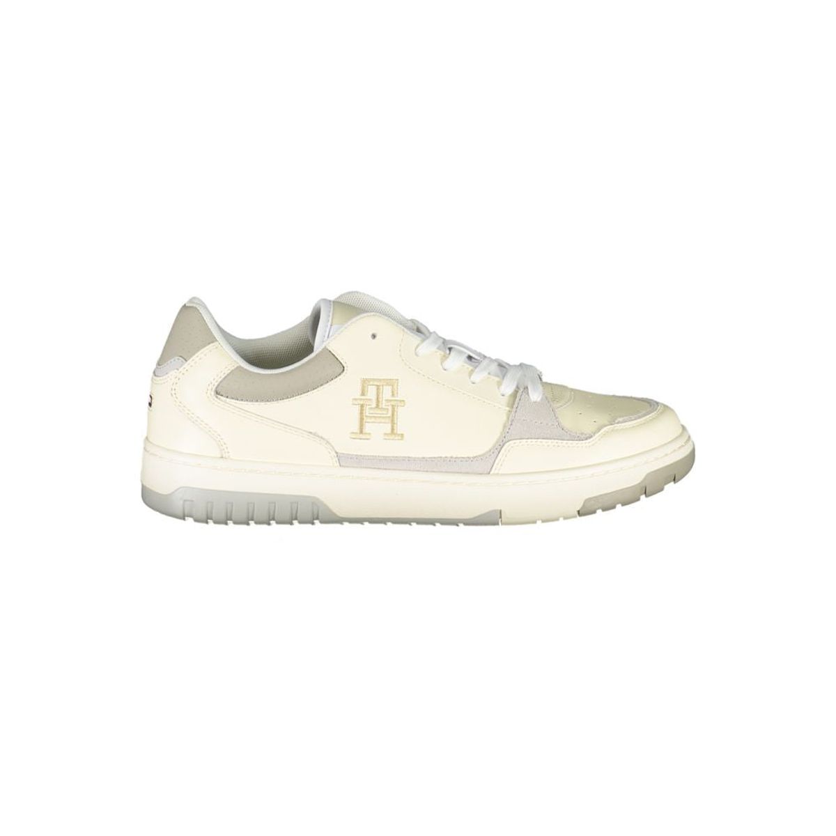 Tommy Hilfiger Beige Sports Sneakers with Unique Embroidery