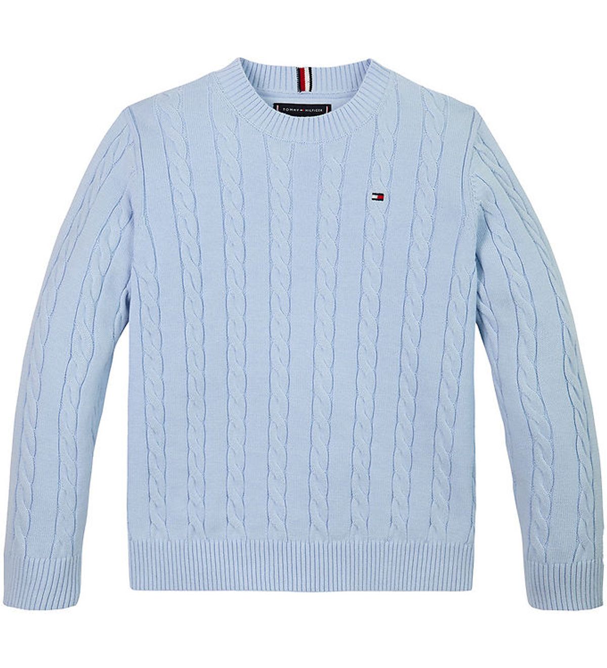 Tommy Hilfiger Bluse - Strik - Cable - Breezy Blue