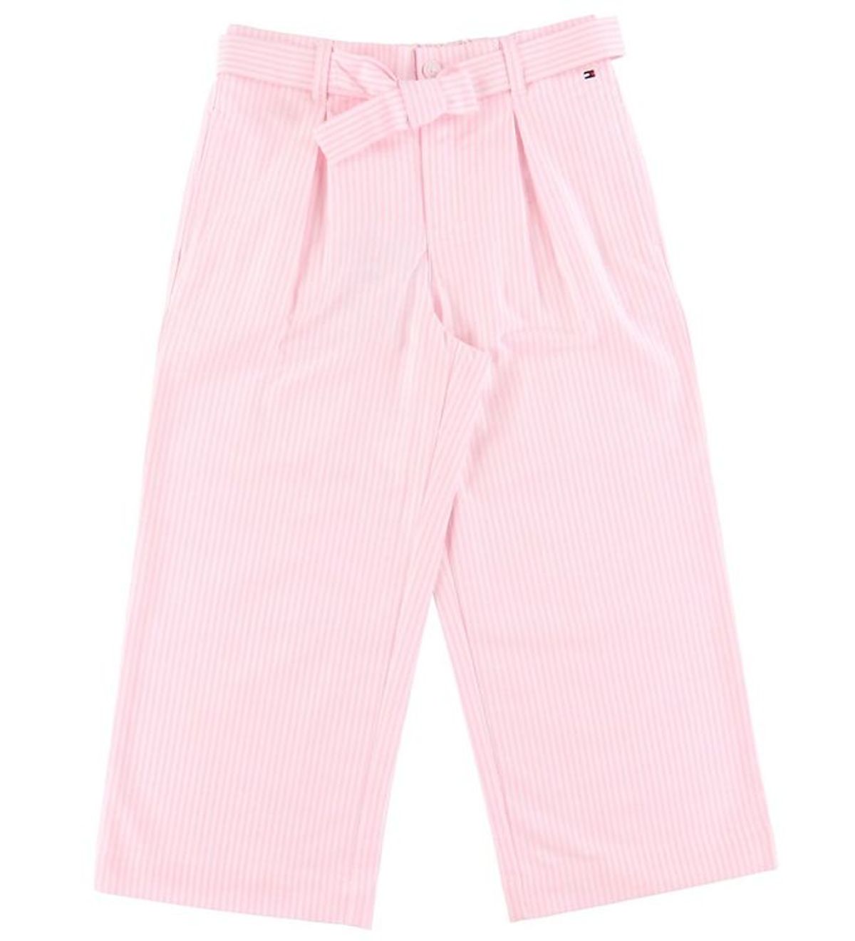 Tommy Hilfiger Bukser - Neon Ithaca - Cotton Candy m. Striber