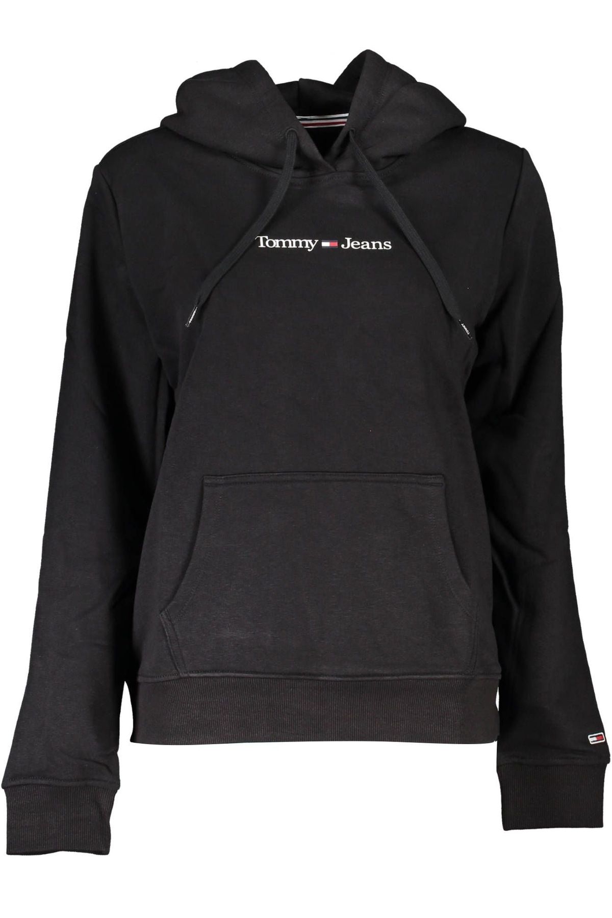 Tommy Hilfiger Chic Black Hooded Sweatshirt with Logo