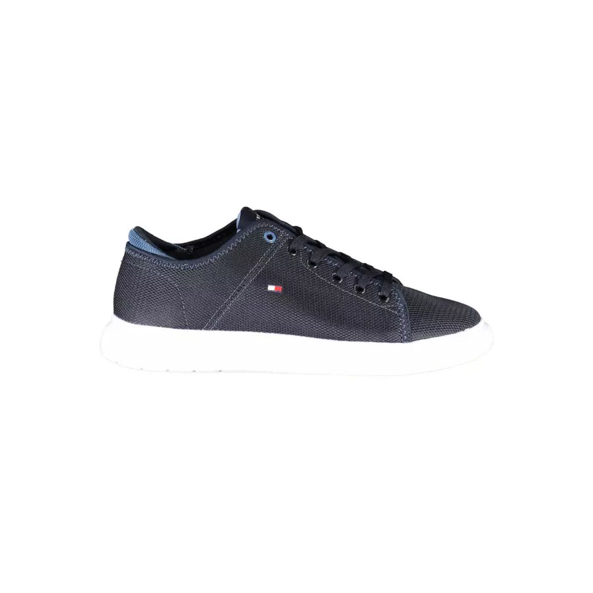 Tommy Hilfiger Chic Blue Lace-Up Sneakers with Logo Detail