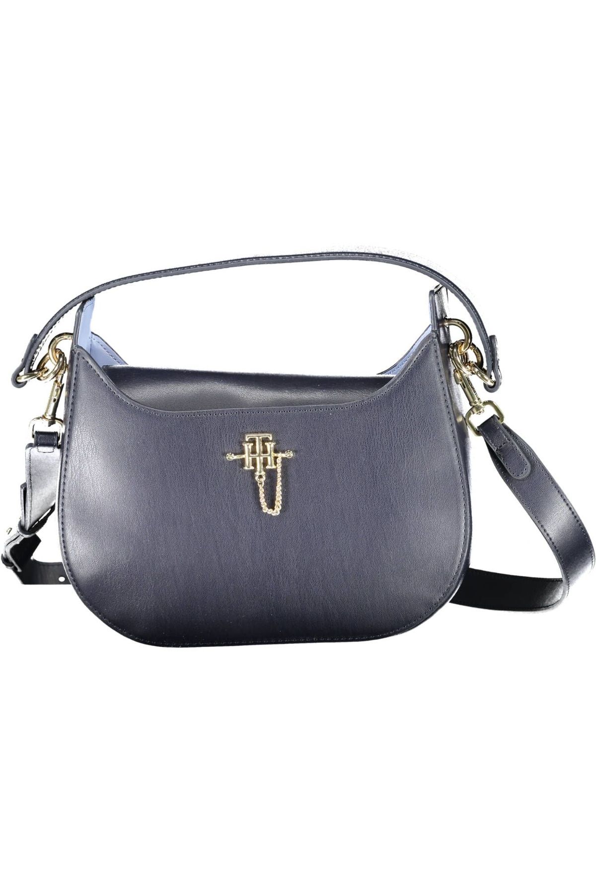 Tommy Hilfiger Chic Blue Magnetic Handbag with Contrasting Details