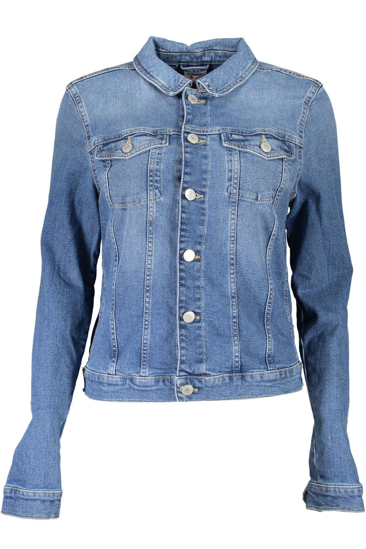 Tommy Hilfiger Chic Denim Long Sleeve Jacket with Embroidery