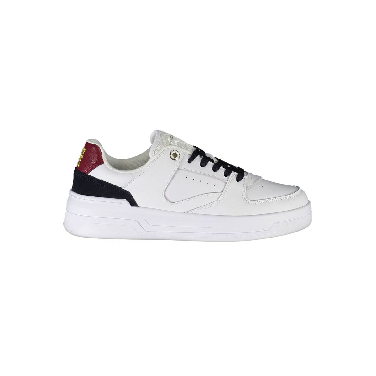 Tommy Hilfiger Chic White Contrast Trainers with Logo Detail