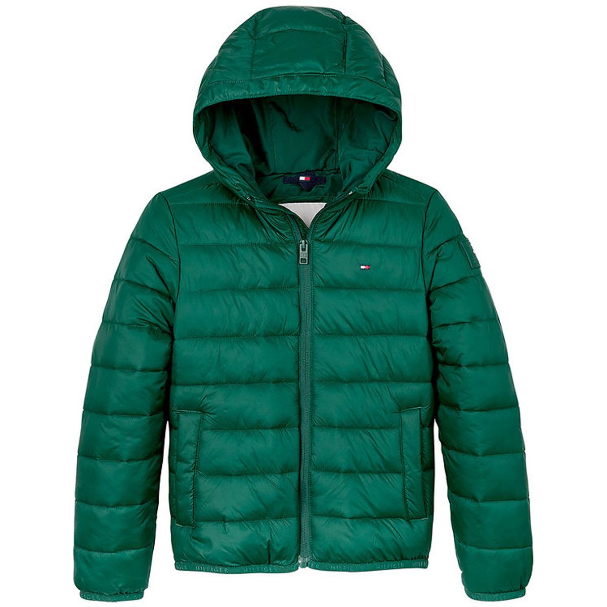 Tommy Hilfiger Dynejakke - U Lightweight - Ornamental Green