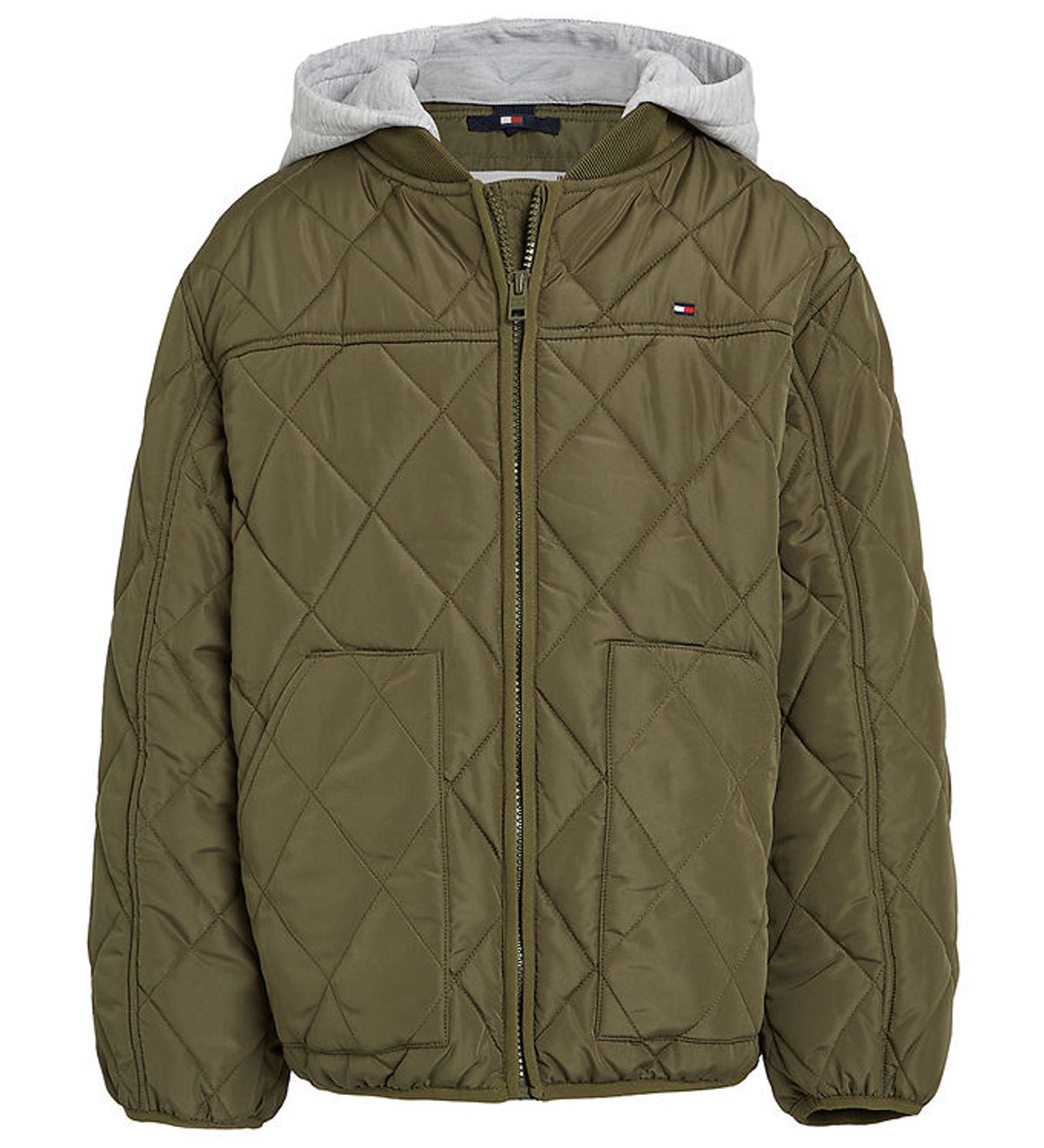 Tommy Hilfiger Dynejakke - Utility Olive