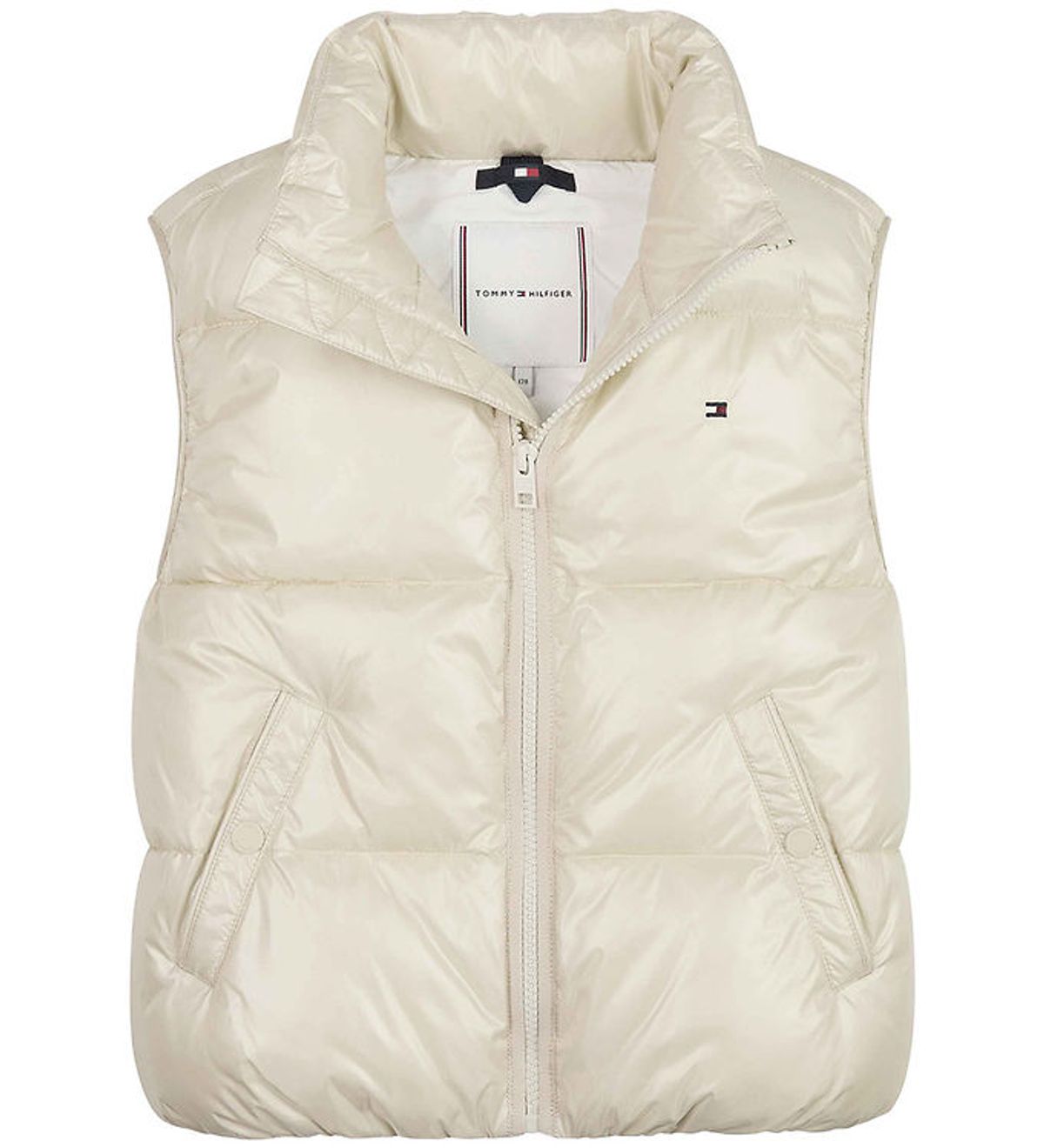 Tommy Hilfiger Dynevest - Glossy Short Puffer - Classic Beige