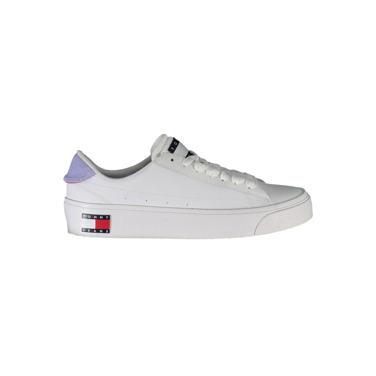 Tommy Hilfiger Eco-Conscious White Sneakers with Logo Accents