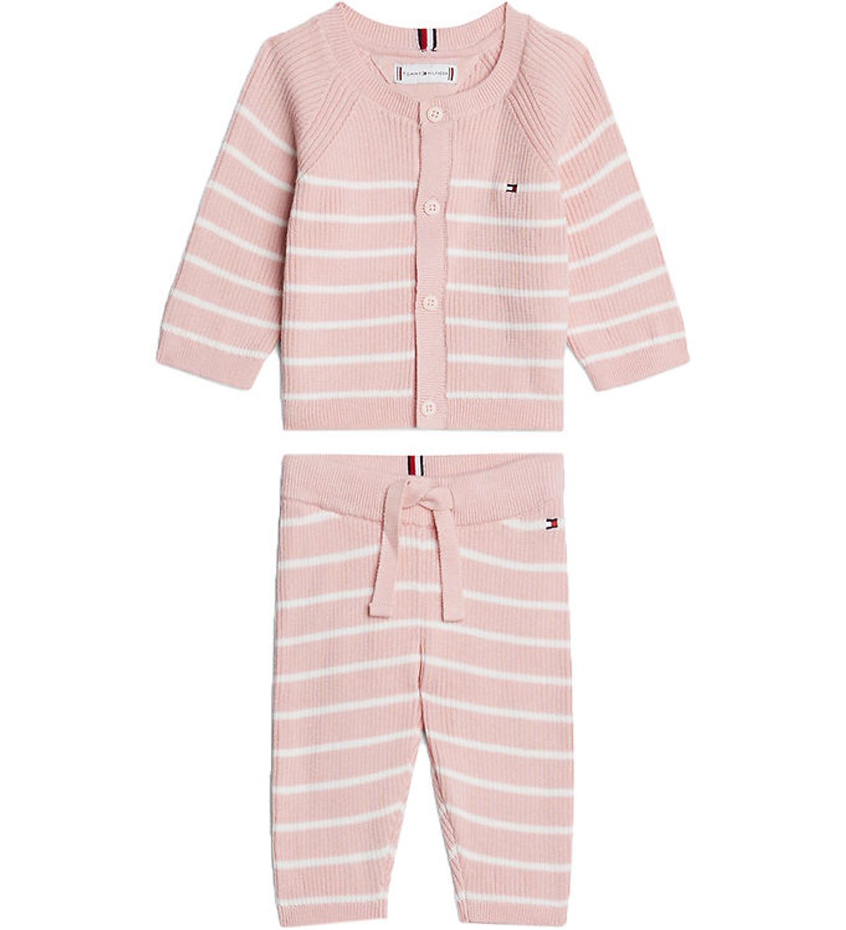 Tommy Hilfiger Gaveæske - Cardigan/Bukser - Strik - Soft Rose St