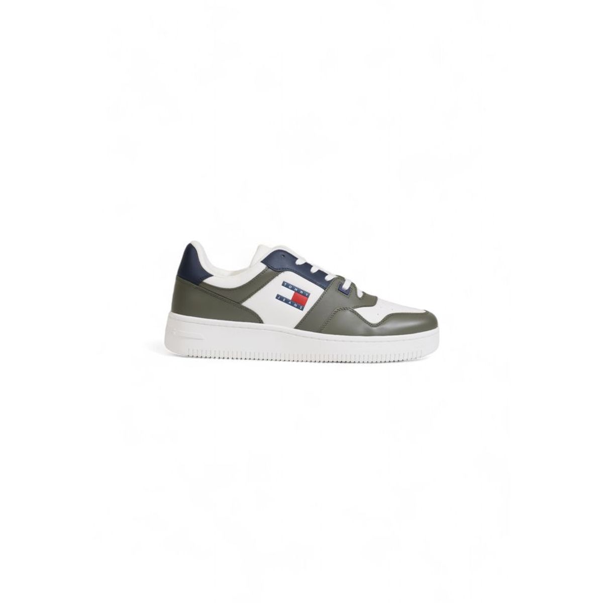 Tommy Hilfiger Green Leather Sneakers