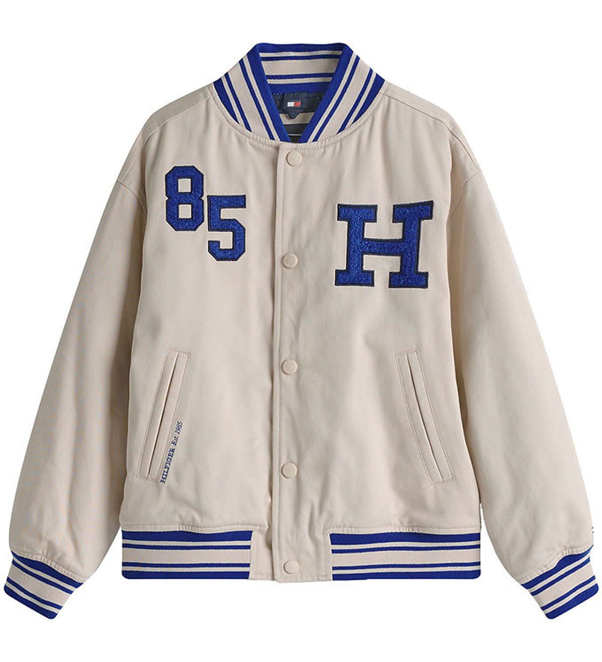 Tommy Hilfiger Jakke - Twill Badge Varsity - Classic Beige