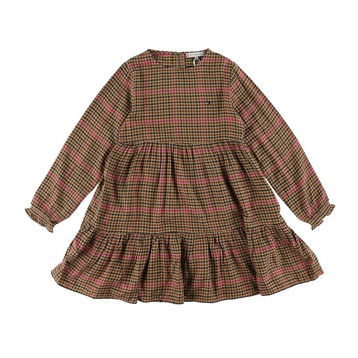 Tommy Hilfiger Kjole - Preppy Check Dress - Sherpard/Magenta