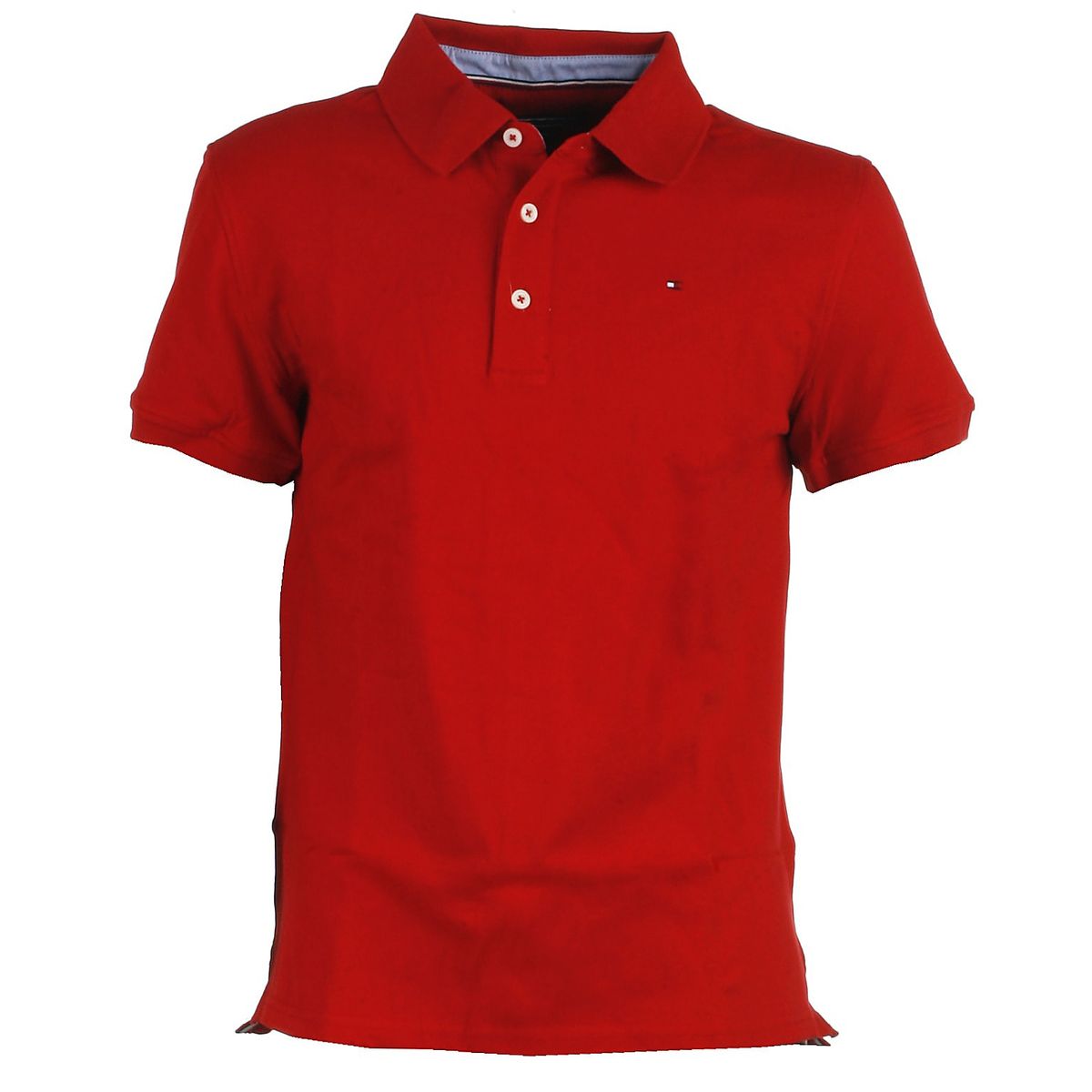 Tommy Hilfiger polo, rød, Original - 152 - 12år