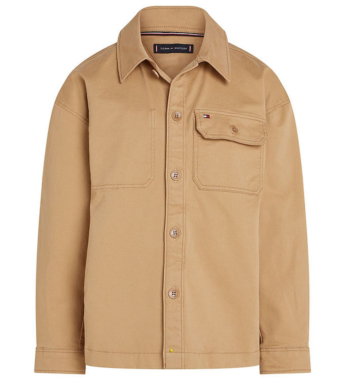 Tommy Hilfiger Skjorte - Utility Overshirt - Classic Khaki