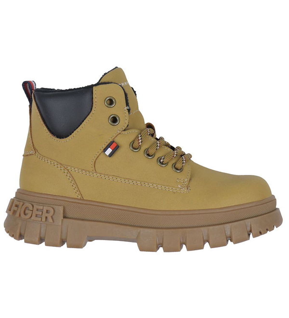 Tommy Hilfiger Støvler - Lace-Up - Ochre