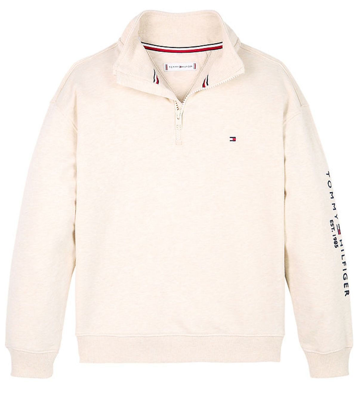 Tommy Hilfiger Sweatshirt - Essential Half Zip - Calico Heather