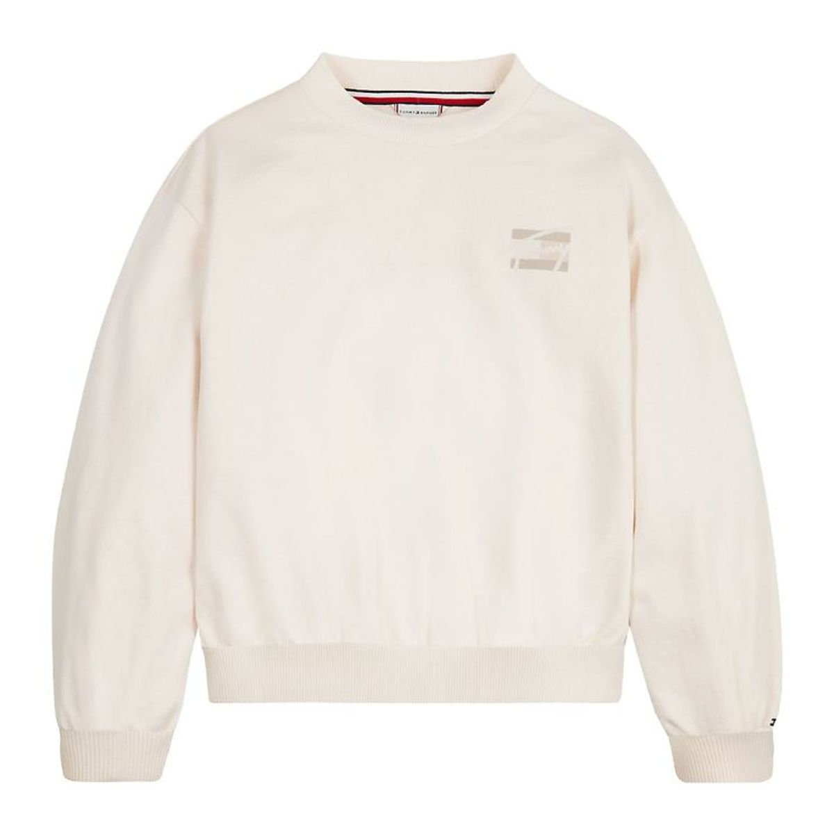 Tommy Hilfiger Sweatshirt - Natural Dye Script - Ancient White