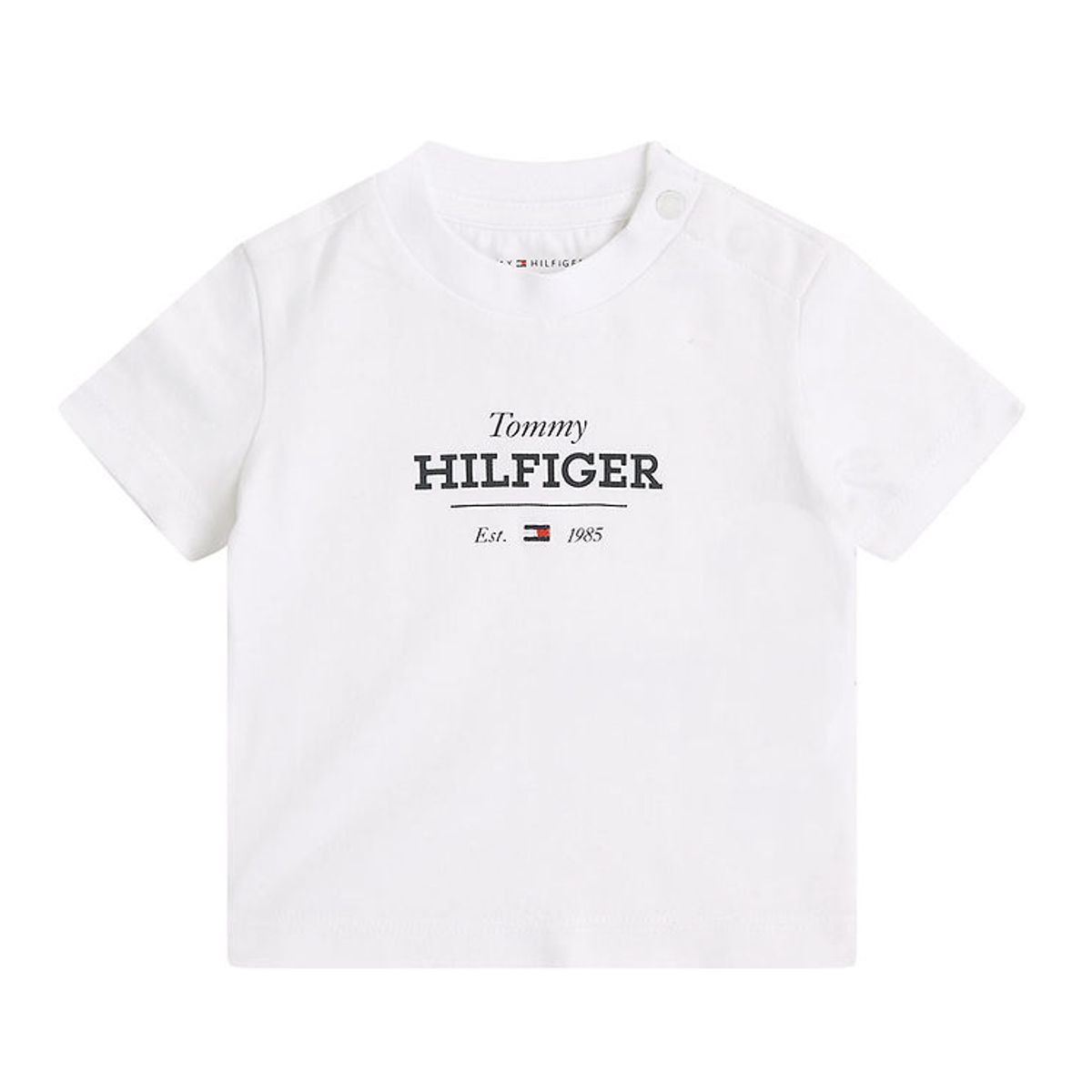 Tommy Hilfiger T-shirt - Monotype 1985 Logo - Hvid