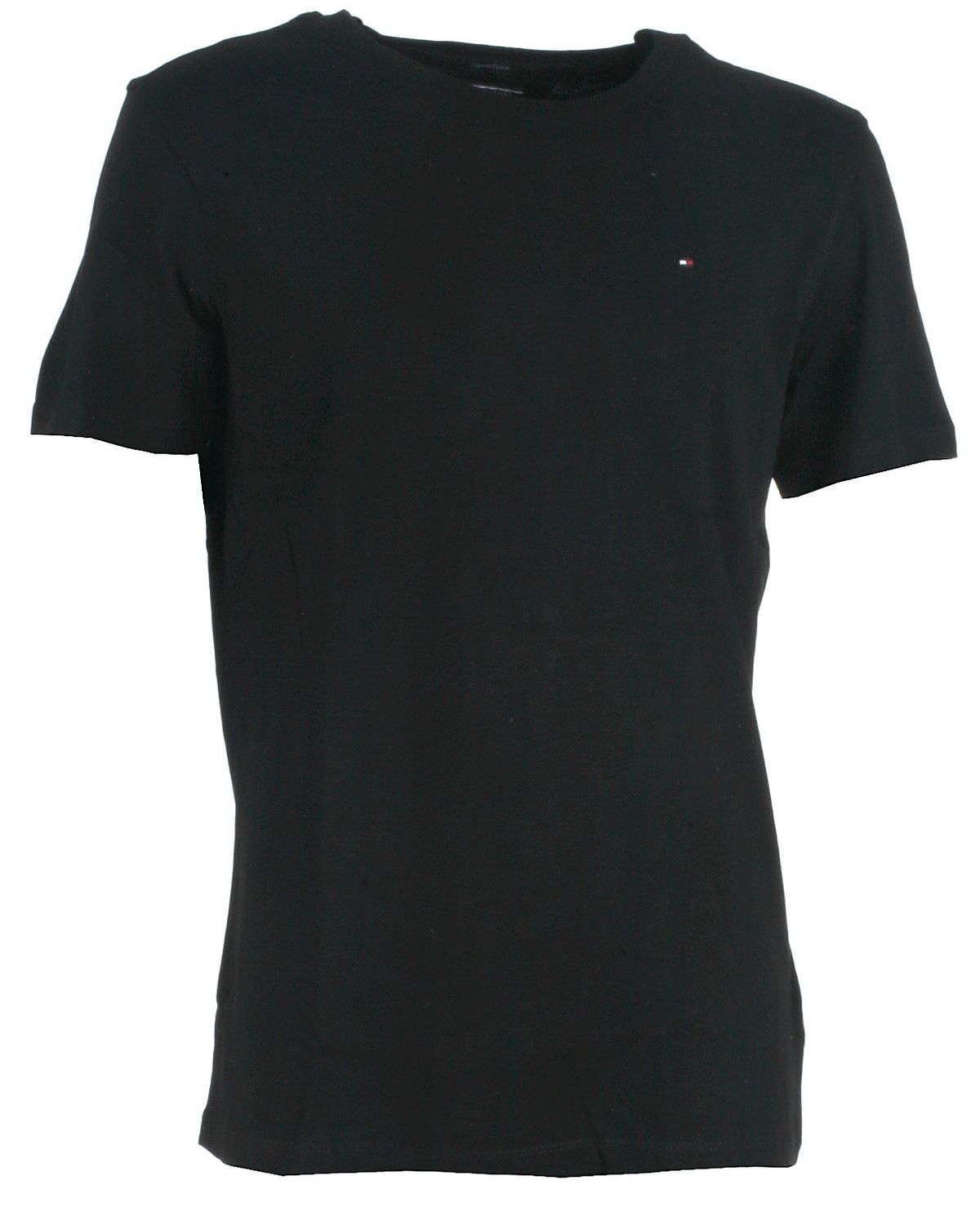 Tommy Hilfiger t-shirt s/s, sort, Basic logo - 128 - 8år