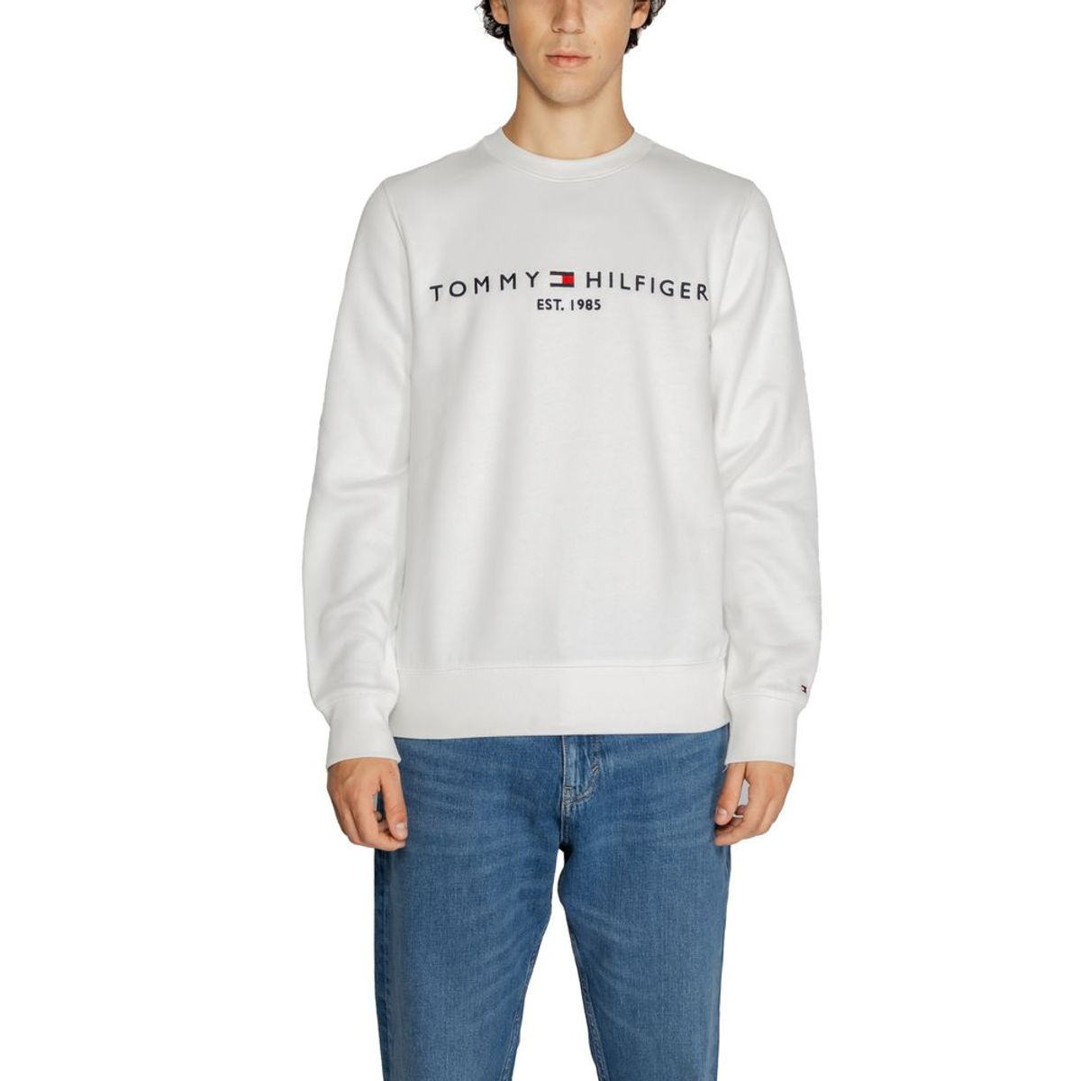 Tommy Hilfiger White Organic Cotton Sweater