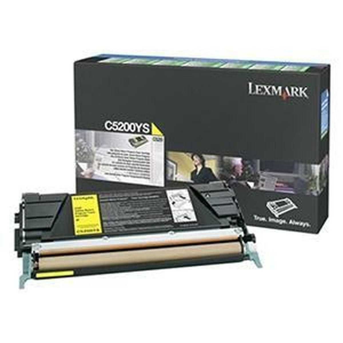 Toner Lexmark C5200YS Gul