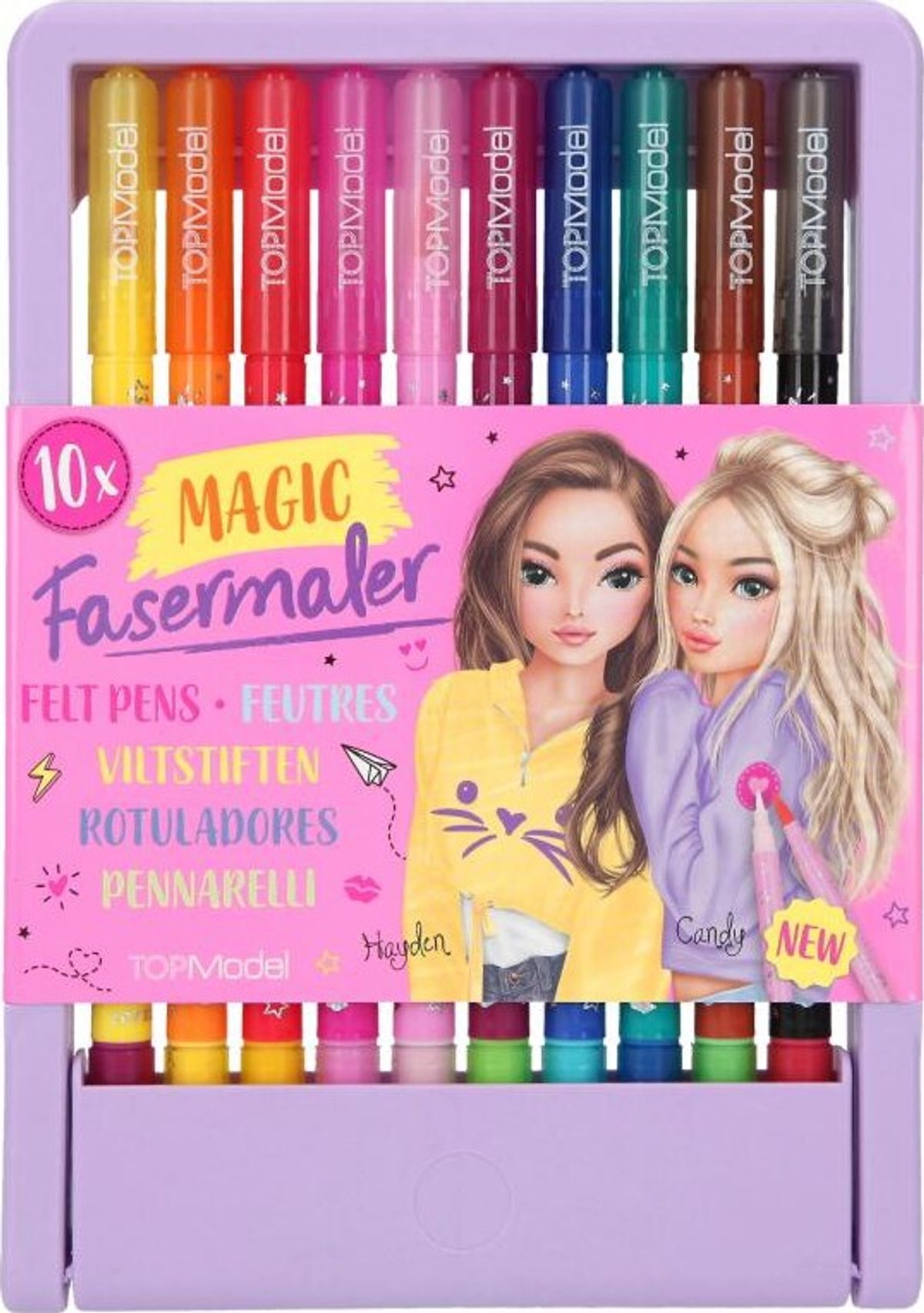 Top Model - Magiske Tusser - Magic Fasermaler Felt Pens - 10 Stk