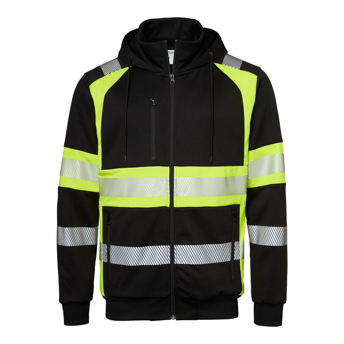 Top Swede Sweatshirt Sort/Hi-Vis Gul 603