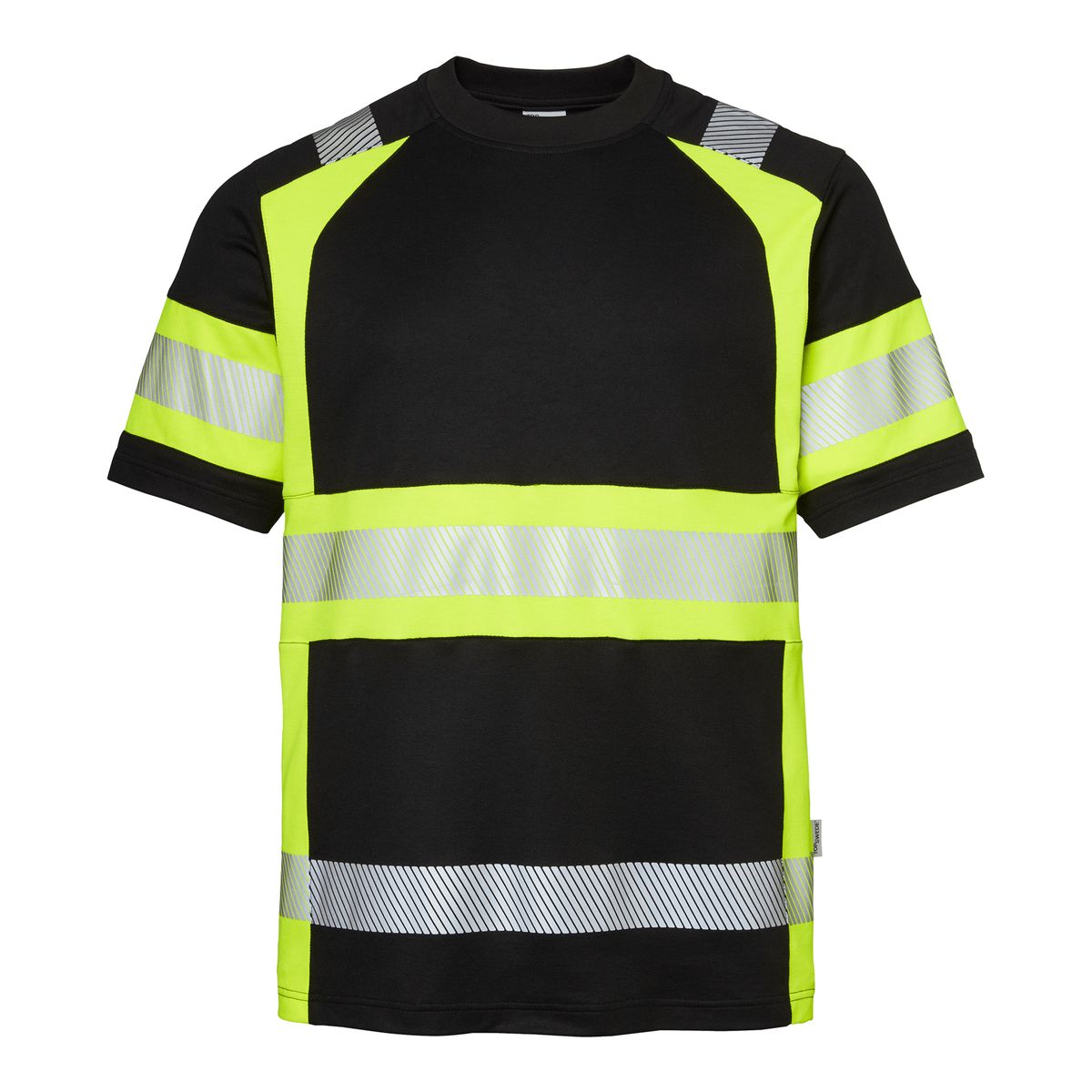 Top Swede T-Shirt Sort/Hi-Vis Gul 600