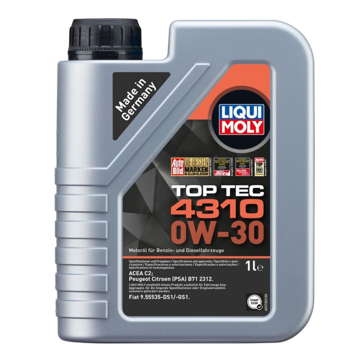 Top tec 4310 Liqui moly 0W30 Motorolie i 1l