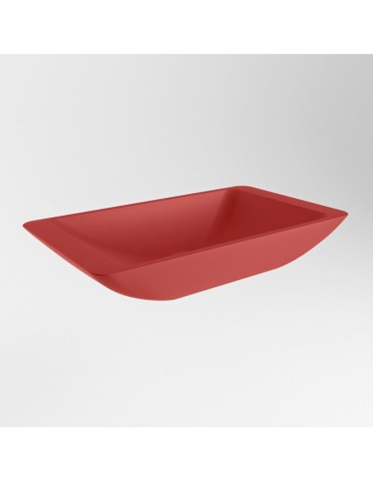 TOPI håndvask 59,5 x 34,5 cm Solid surface - Rød