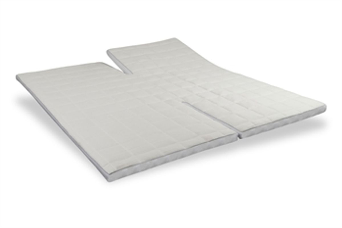 Topmadras med H-split - 160x210 cm 5 cm høj - Advance Memory skum - Zen Sleep - Ergonomisk topmadras