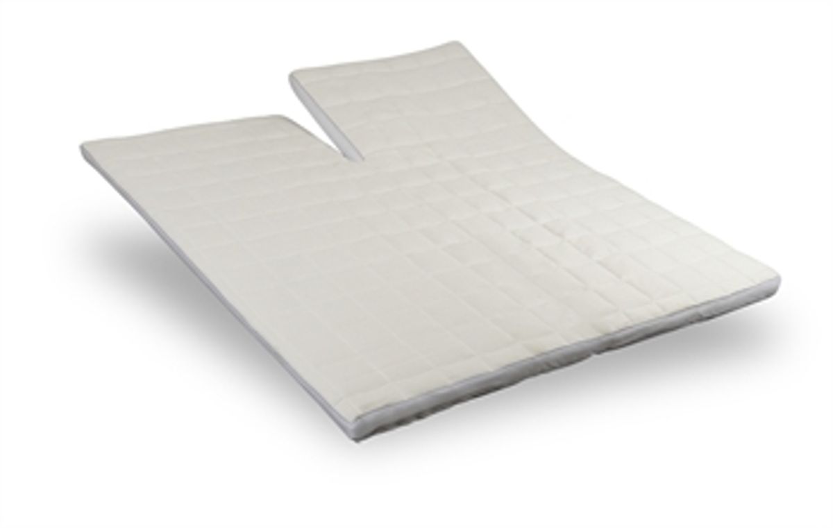 Topmadras med U-split - 160x210 cm 5 cm høj - Advance Memory skum - Zen Sleep - Ergonomisk topmadras