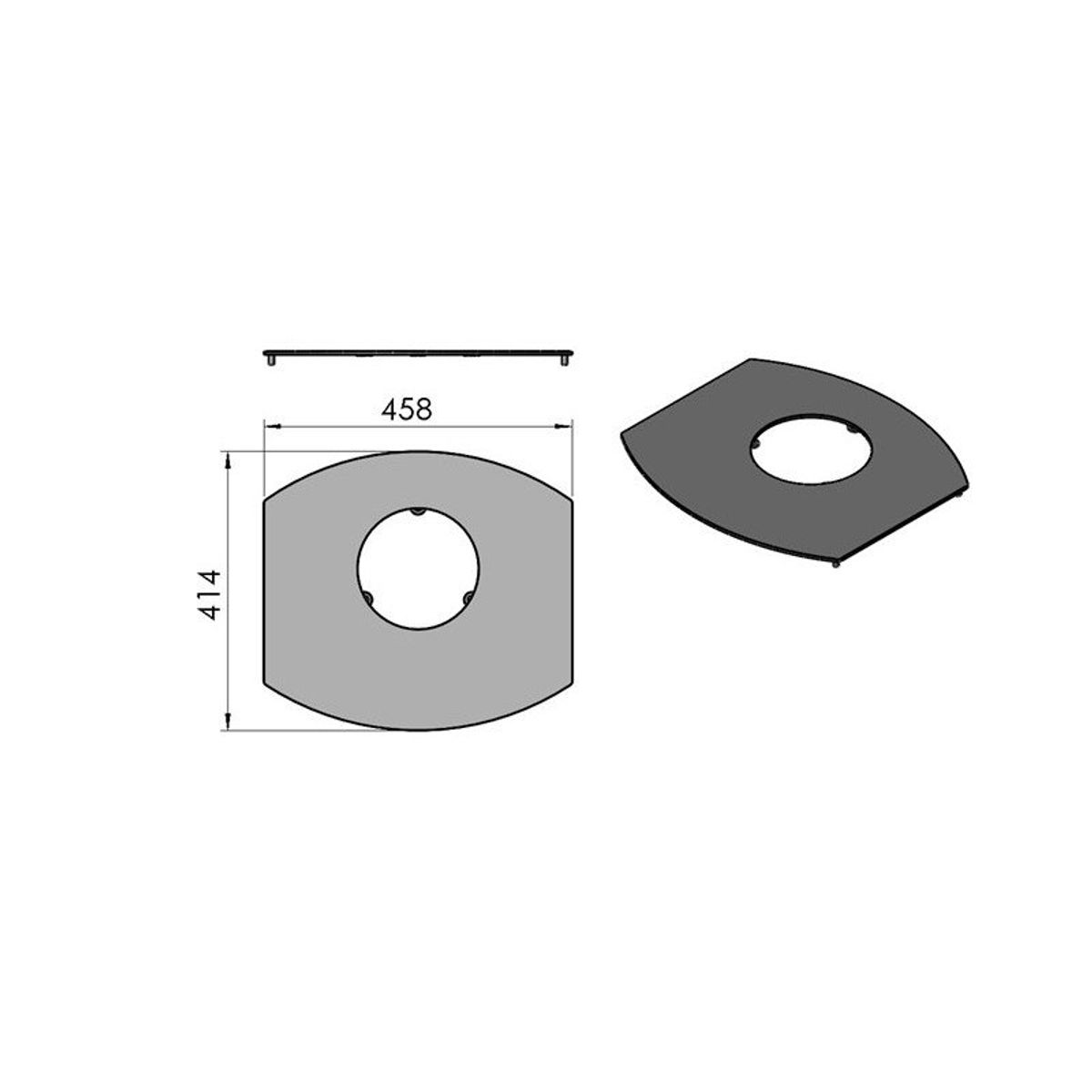 Topplade, stål TermaTech TT40