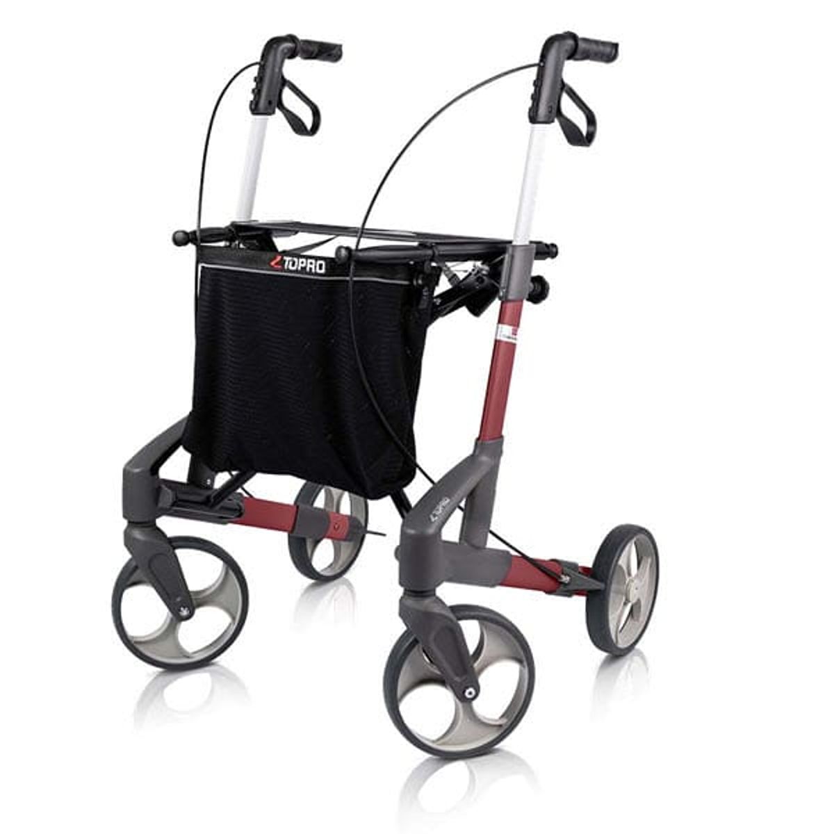 Topro Troja Rollator - Standard (79-100 cm) - Rød