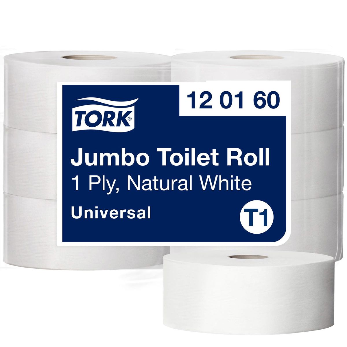 Tork 120160 Universal T1 Jumbo 1lags toiletpapir 6 ruller