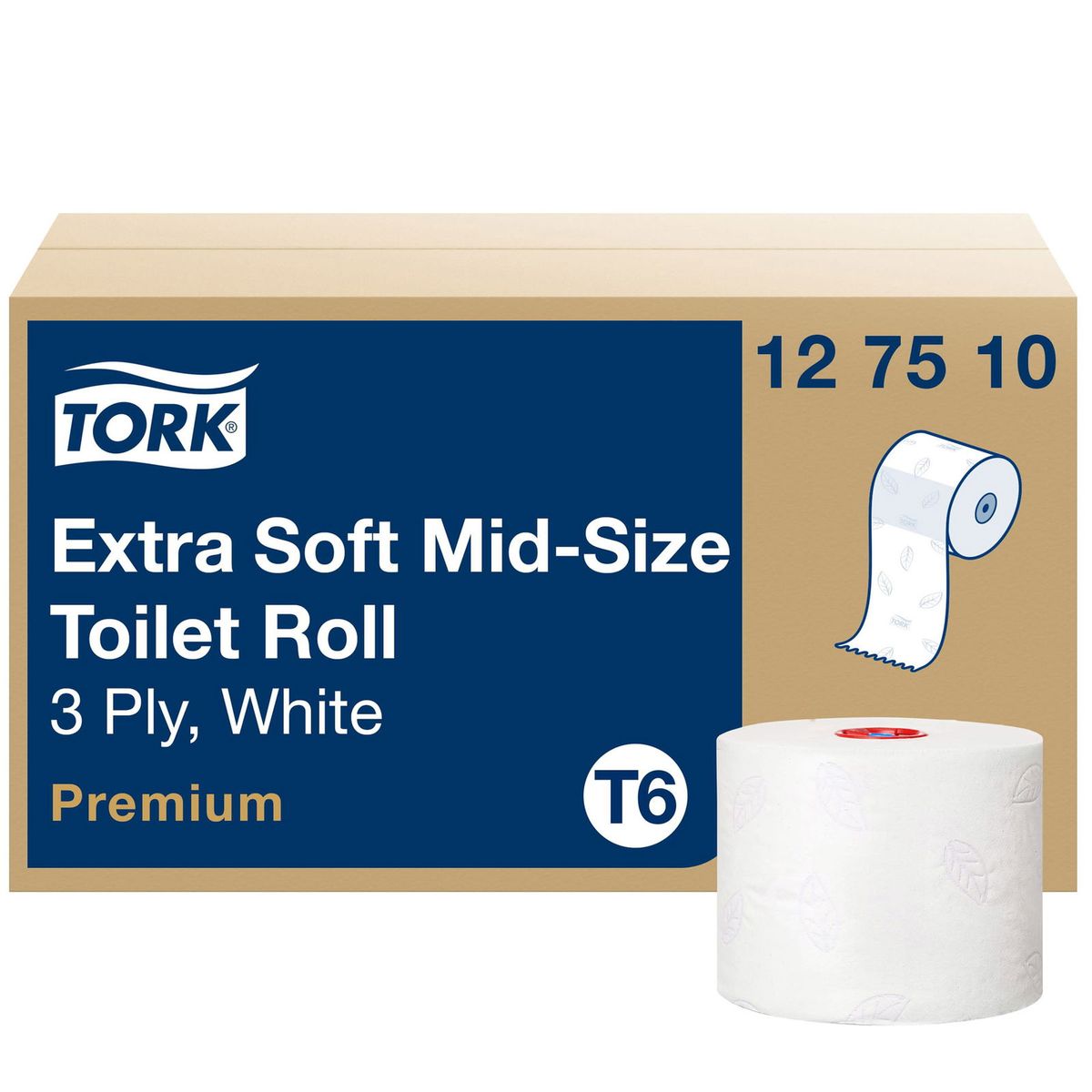 Tork 127510 Premium T6 3lags toiletpapir 27 ruller