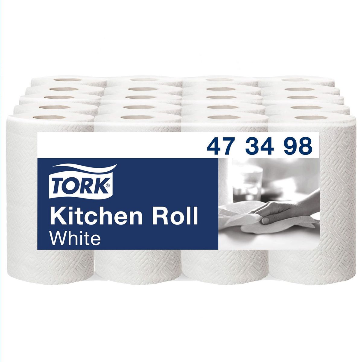 Tork 473498 Advanced Plus køkkenrulle 20,4 mtr 2-lags 20 ruller