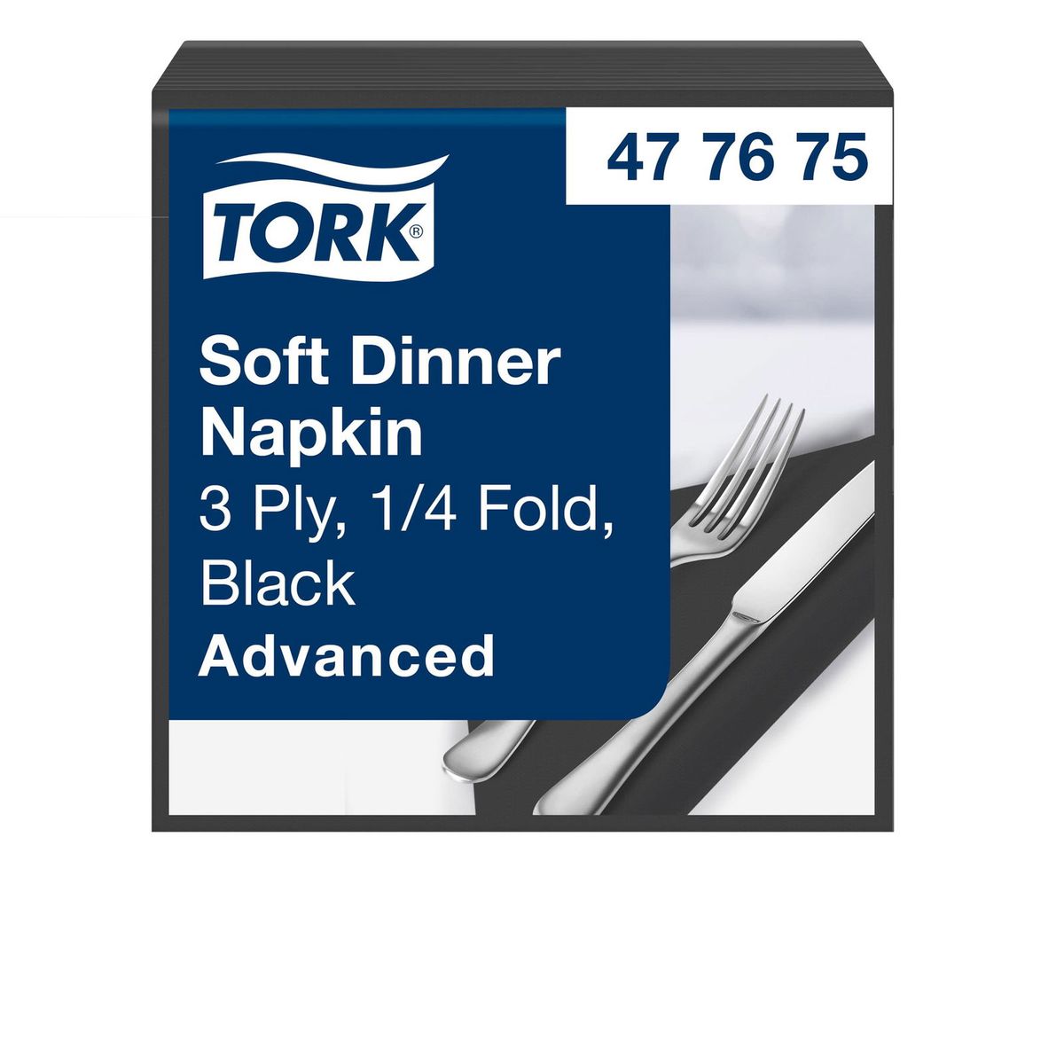 Tork 477675 Advanced Soft middagsservietter 39x39 cm 3-lags sort 100 stk