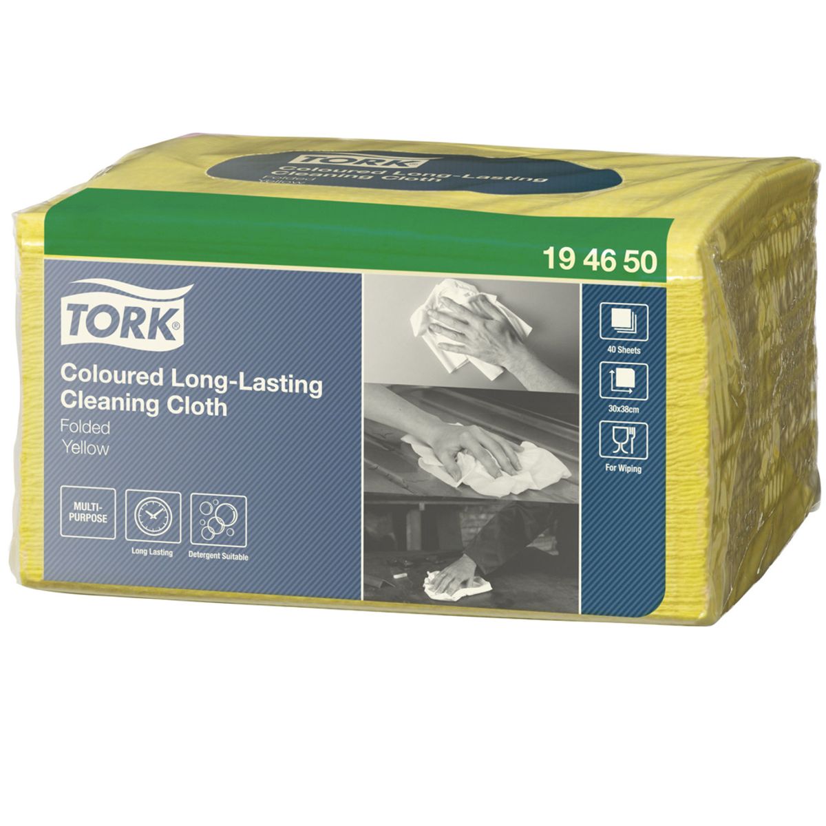 Tork Aftørringsklud Premium - 40 stk. - Gul - W8 194650