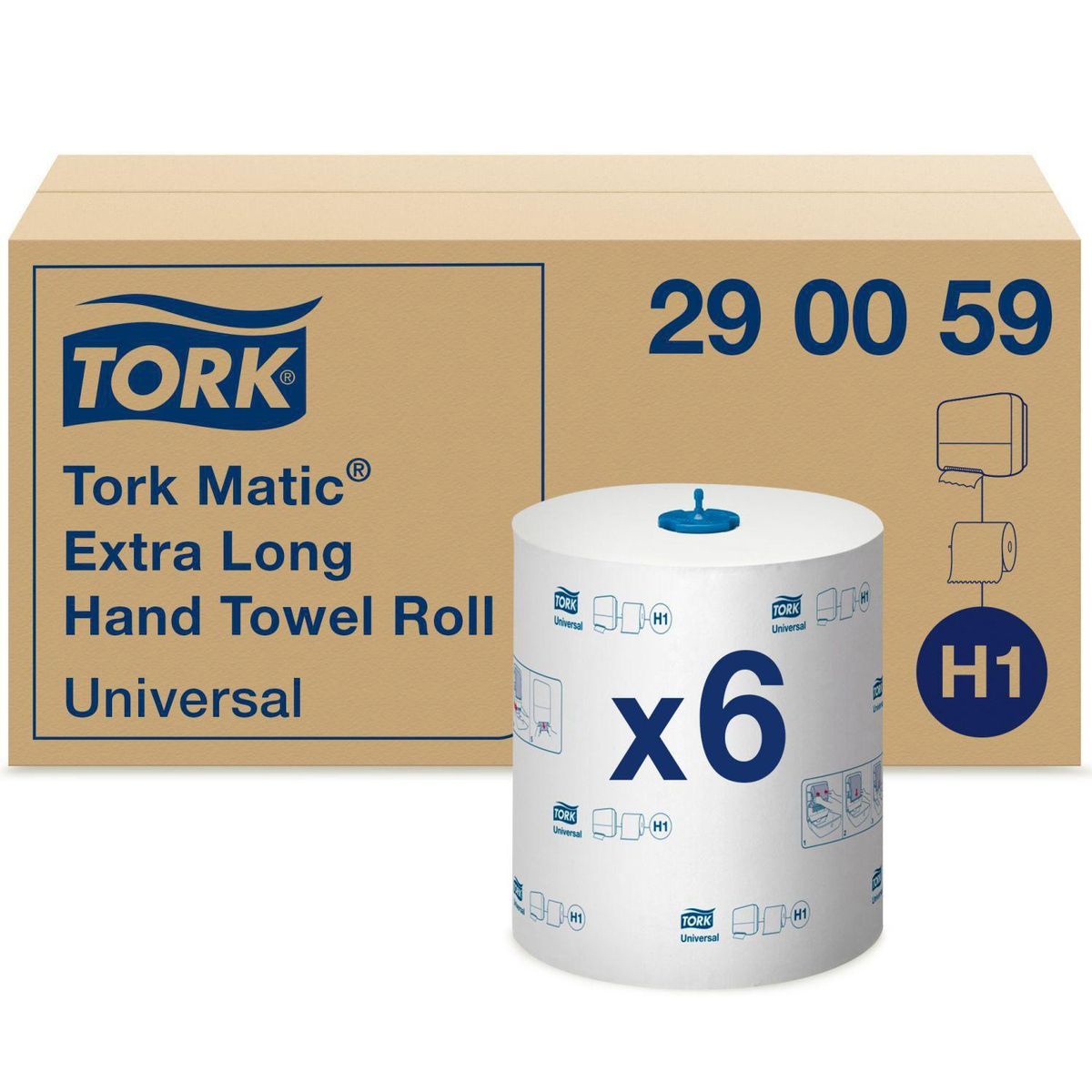 Tork Matic håndklæderulle H1, extra long universal, 280 M