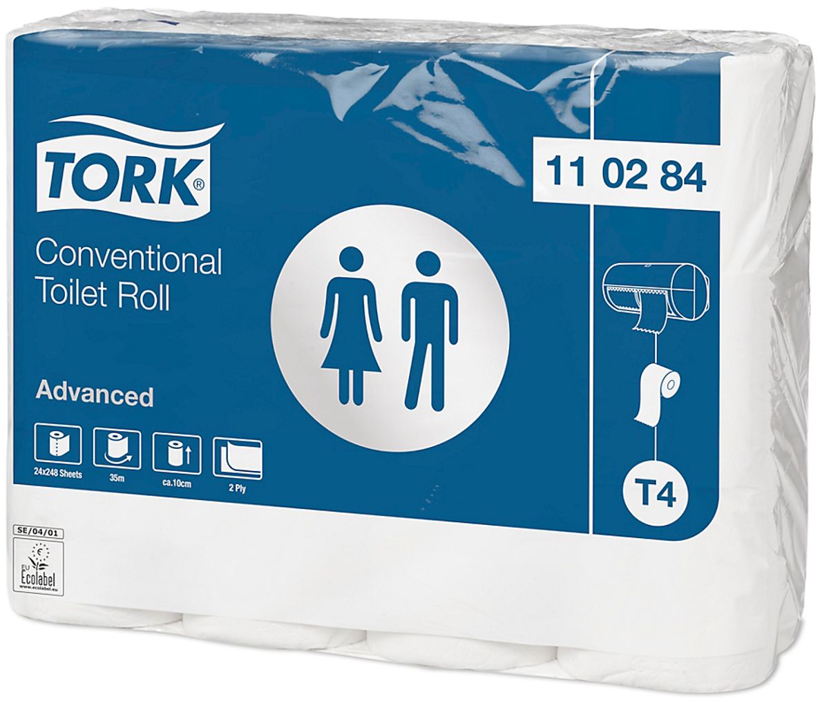 Tork Toiletpapir 24 ruller, 2 lag