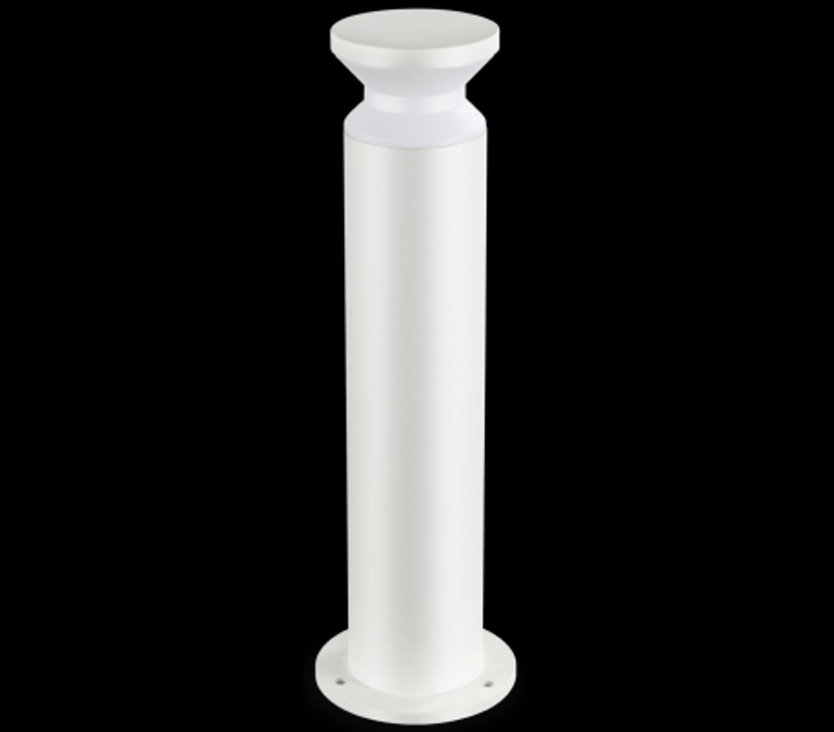 TORRE Bedlampe i aluminium og plast H60 cm 1 x E27 - Hvid/Hvid