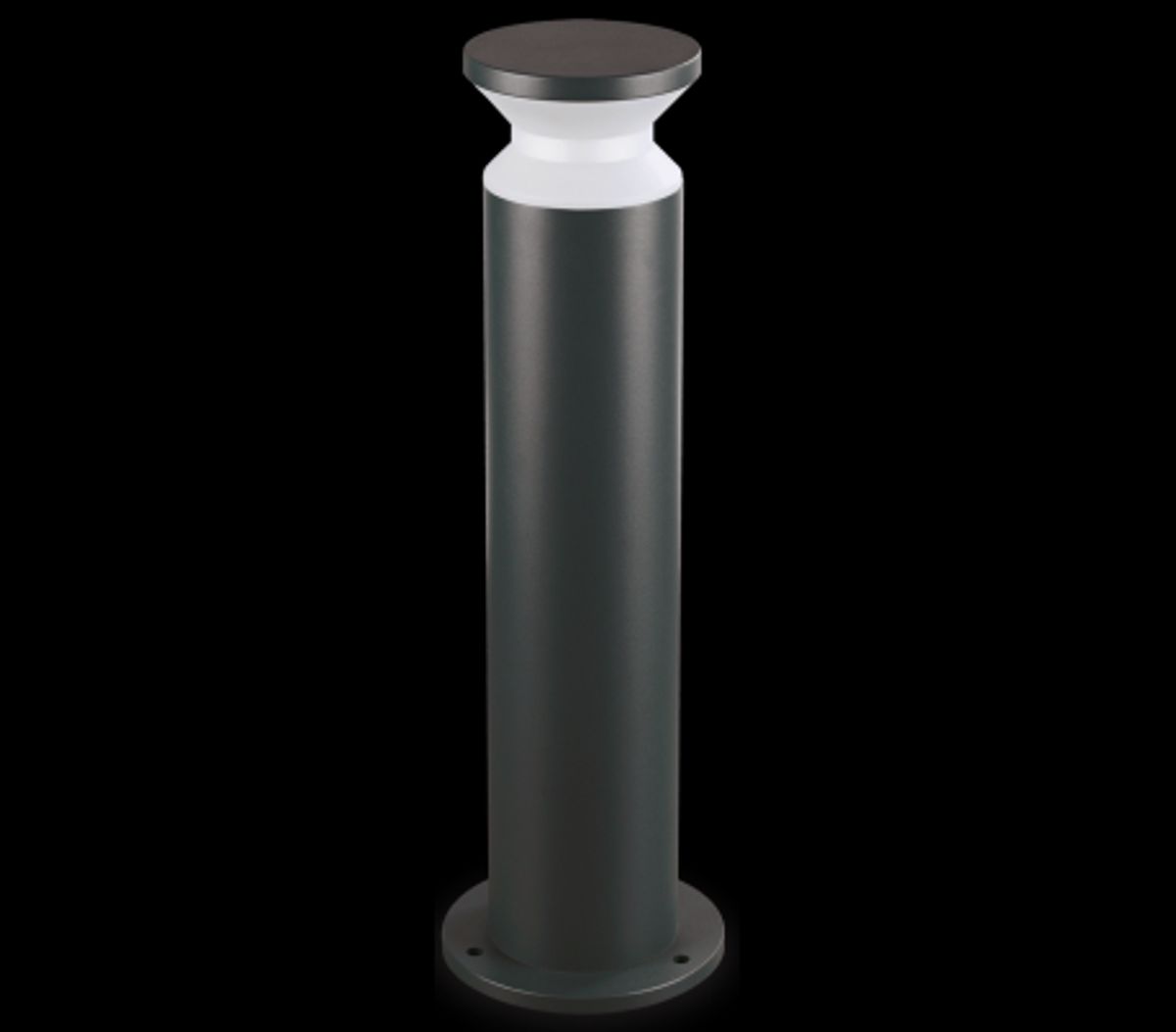 TORRE Bedlampe i aluminium og plast H60 cm 1 x E27 - Sort/Hvid