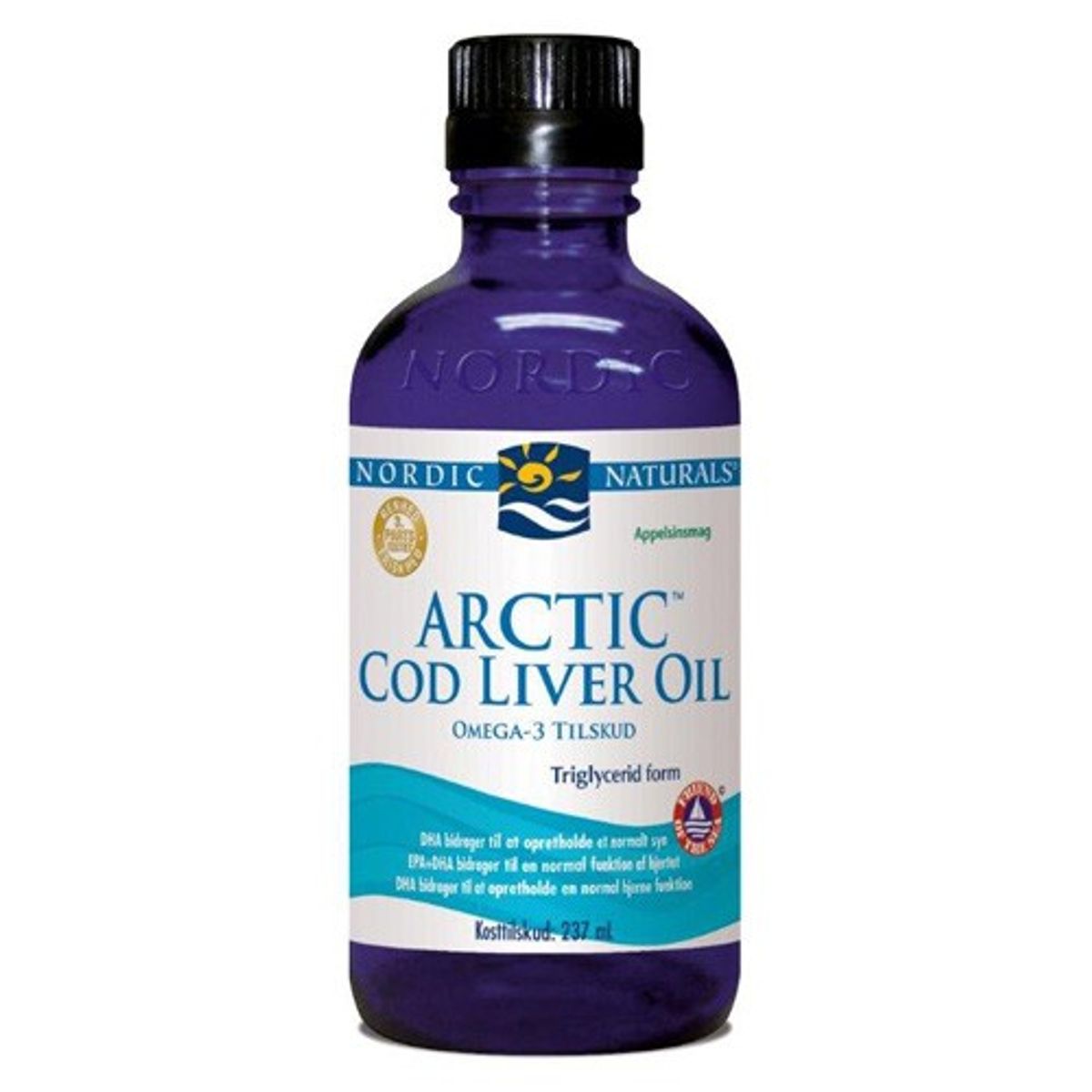 Torskelevertran med appelsin Cod liver oil - 237 ml - Nordic Naturals