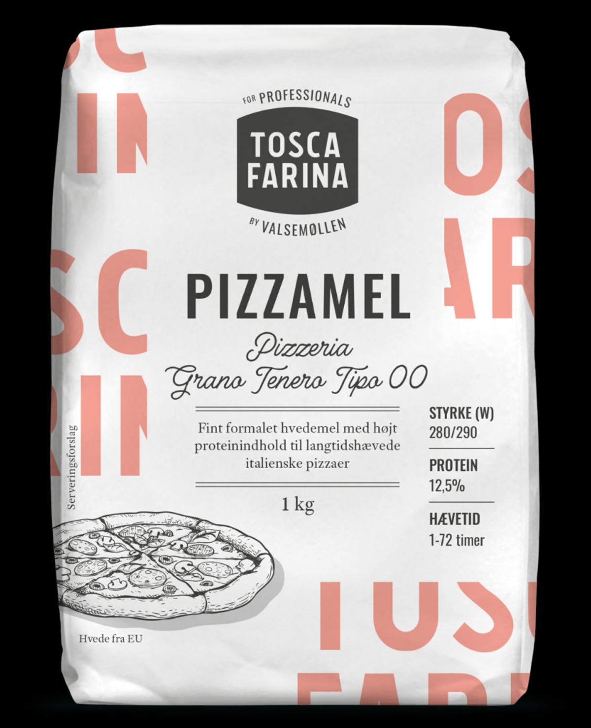 Tosca Farina Pizzamel 1 kg - Valsemøllen